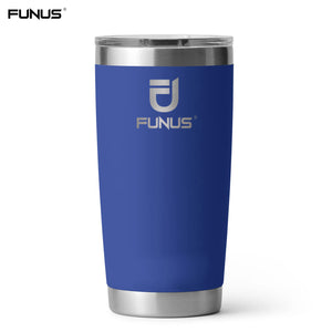 FUNUS 20 oz Wine Tumbler With MagSlider Lid Stainless Steel Vacuum Insulated For Outdoor Camping Drinking Beer, Coffee,Tea