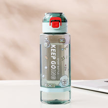 Load image into Gallery viewer, Funus 24 OZ clear water bottle carrying and filter mesh, leak-proof BPA-free, make sure you drink enough water, gym, camping, outdoor sports