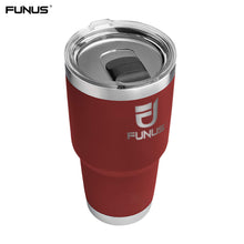 Load image into Gallery viewer, FUNUS 30 oz Wine Tumbler With MagSlider Lid Stainless Steel Vacuum Insulated For Outdoor Camping activities Wine Beer Coffee Tea and Your Favorite Drinks and more