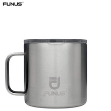 Load image into Gallery viewer, FUNUS 14 oz Mug, Vacuum Insulated, Stainless Steel with MagSlider Lid For Outdoor Camping Coffee Tea, Your favourit Drinks,foods and more
