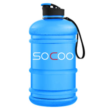 Load image into Gallery viewer, Half Gallon 64oz Water Bottle With Lid Strap and Holder Bpa free Leakproof Great For Kids Women Man Large Water Jug For School Sports Gym Running Fitness Outdoor