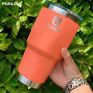 FUNUS 30 oz Wine Tumbler With MagSlider Lid Stainless Steel Vacuum Insulated For Outdoor Camping activities Wine Beer Coffee Tea and Your Favorite Drinks and more