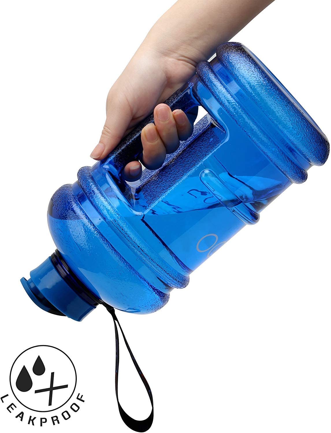 FUNUS Big Water Bottle BPA Free Half Gallon Water Bottle Hydro Jug
