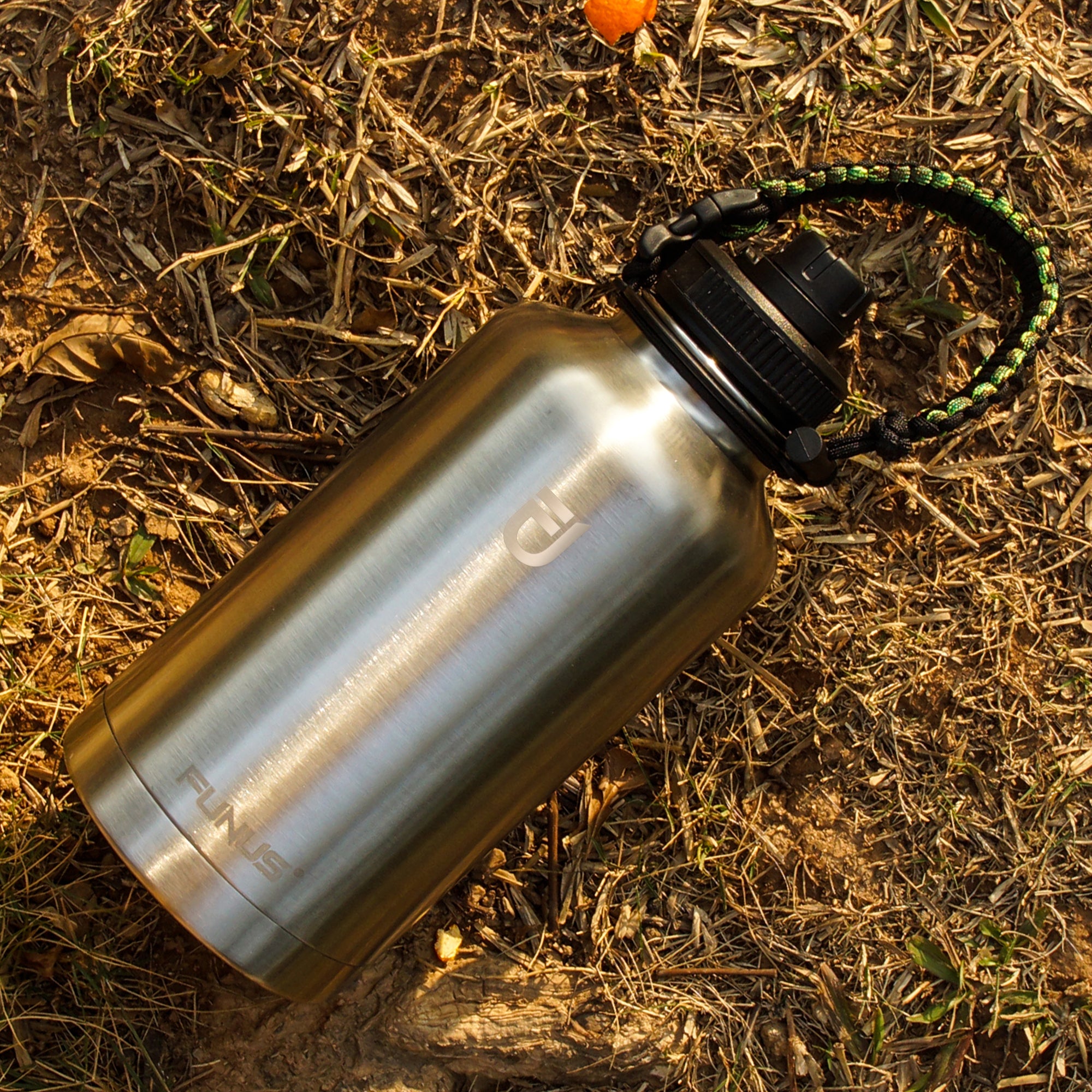 FUNUS 64oz Insulated Water Bottle With Carrier Bag & Paracord Handle F –  FUNUS WATER BOTTLE