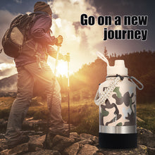 Load image into Gallery viewer, FUNUS 64oz INSULATED WATER BOTTLE WITH STRAW AND PARACORD CAMO