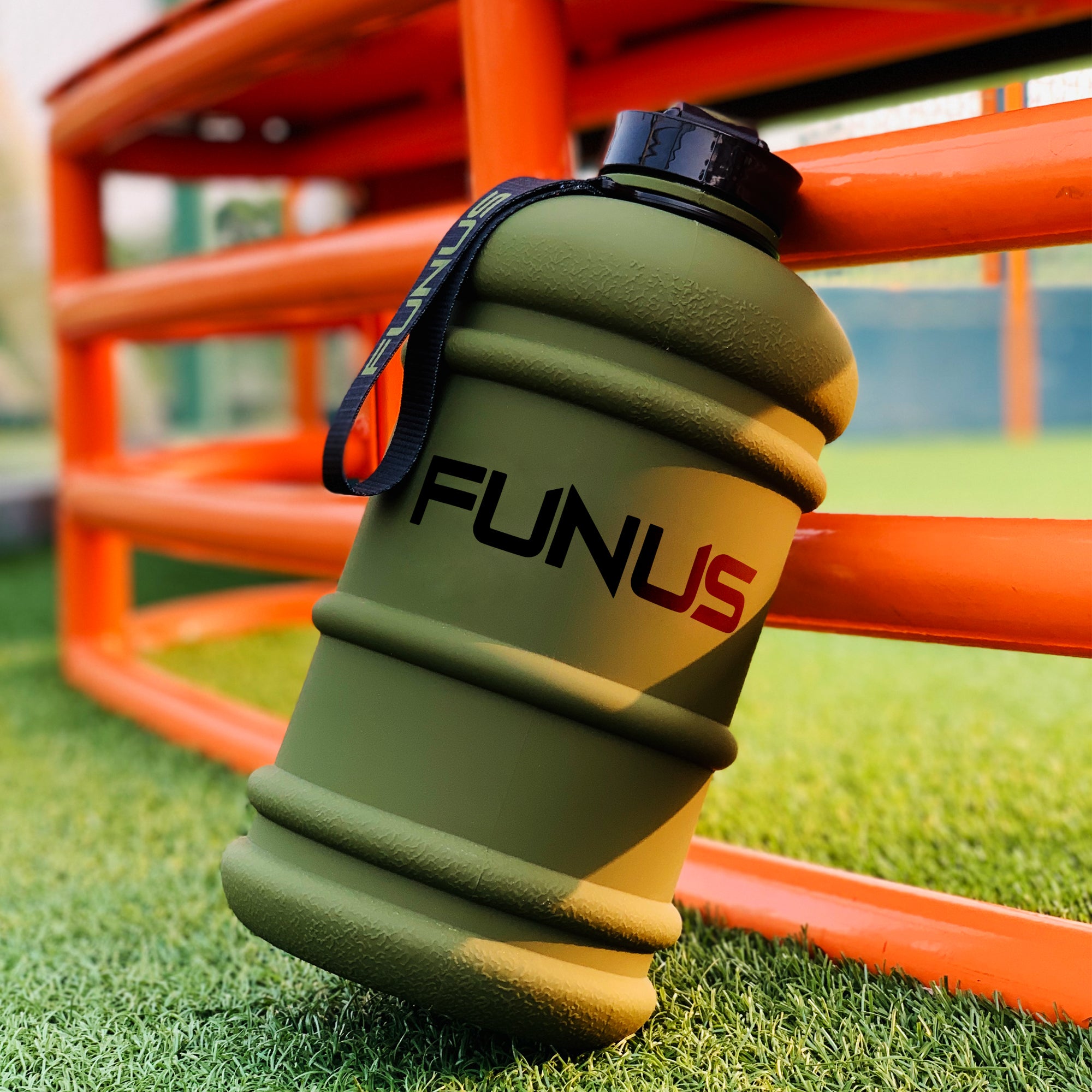 FUNUS Half Gallon Water Bottle Motivational with Time Marker, Big