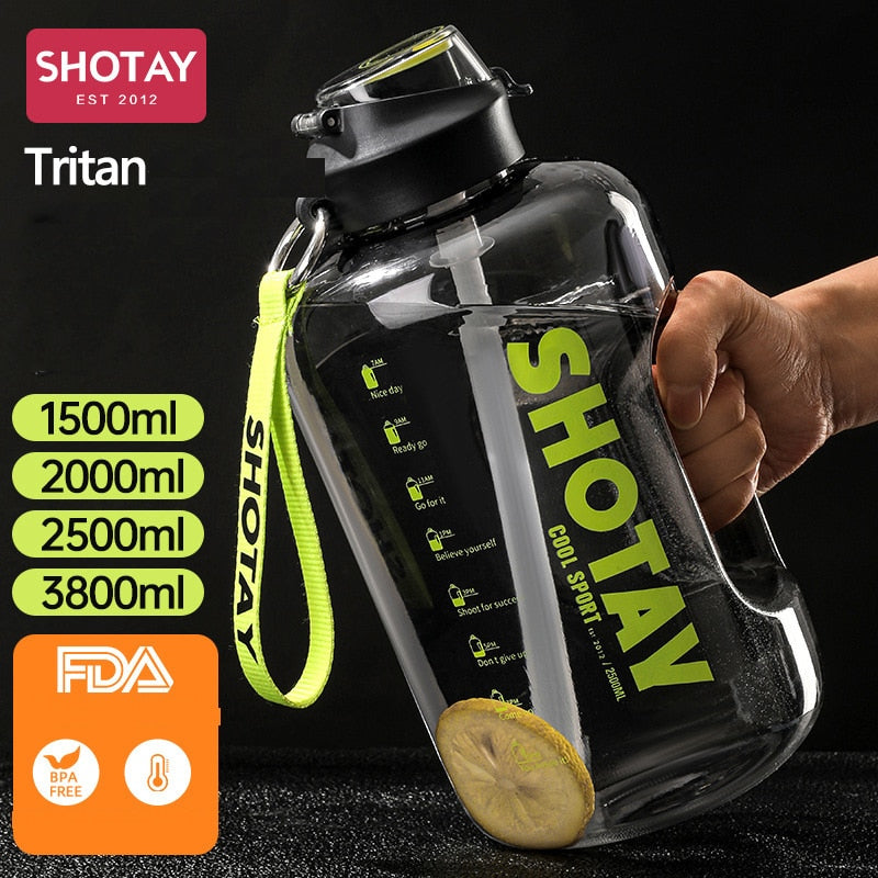 2000ml Tritan Sport Bottle Kettle Large GYM Bottle BPA FREE 1