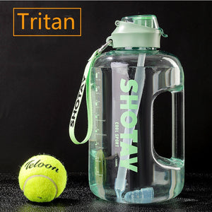 2000ml Tritan Sport Bottle Kettle Large GYM Bottle BPA FREE 1 Gallon Water Bottle Drink Waterbottle Water Bottl Cup 1.5 2 Liter