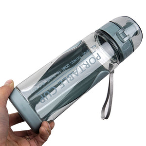 570ml Sport Water Bottle Outdoor Travel Shaker Leak-Proof Waterbottle Healthy Plastic Sports Cute Kids Baby Student Water Bottle