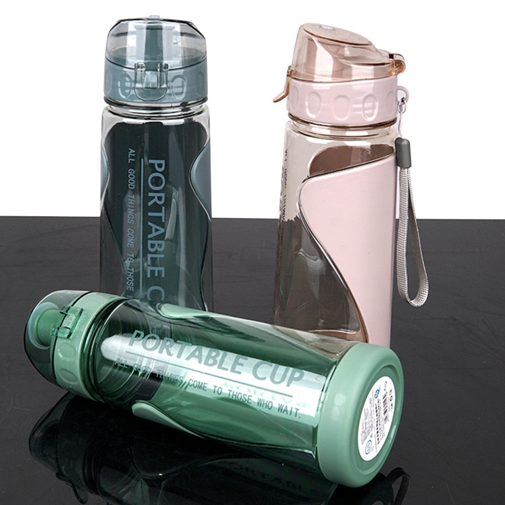 1PC 650ml/22oz Sports Water Bottle, Portable Outdoor Sports Leak