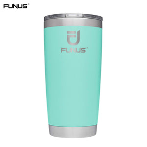 FUNUS 20 oz Wine Tumbler With MagSlider Lid Stainless Steel Vacuum Insulated For Outdoor Camping Drinking Beer, Coffee,Tea
