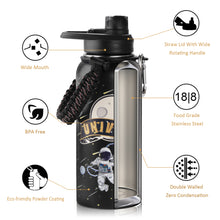 Load image into Gallery viewer, 32 oz Insulated Water Bottle with Straw Lid,Vacuum Stainless Steel Sports Water Bottle with Wide Mouth,Keep Cold and Hot,Great for Hiking &amp; Biking Outdoor,kids use in school