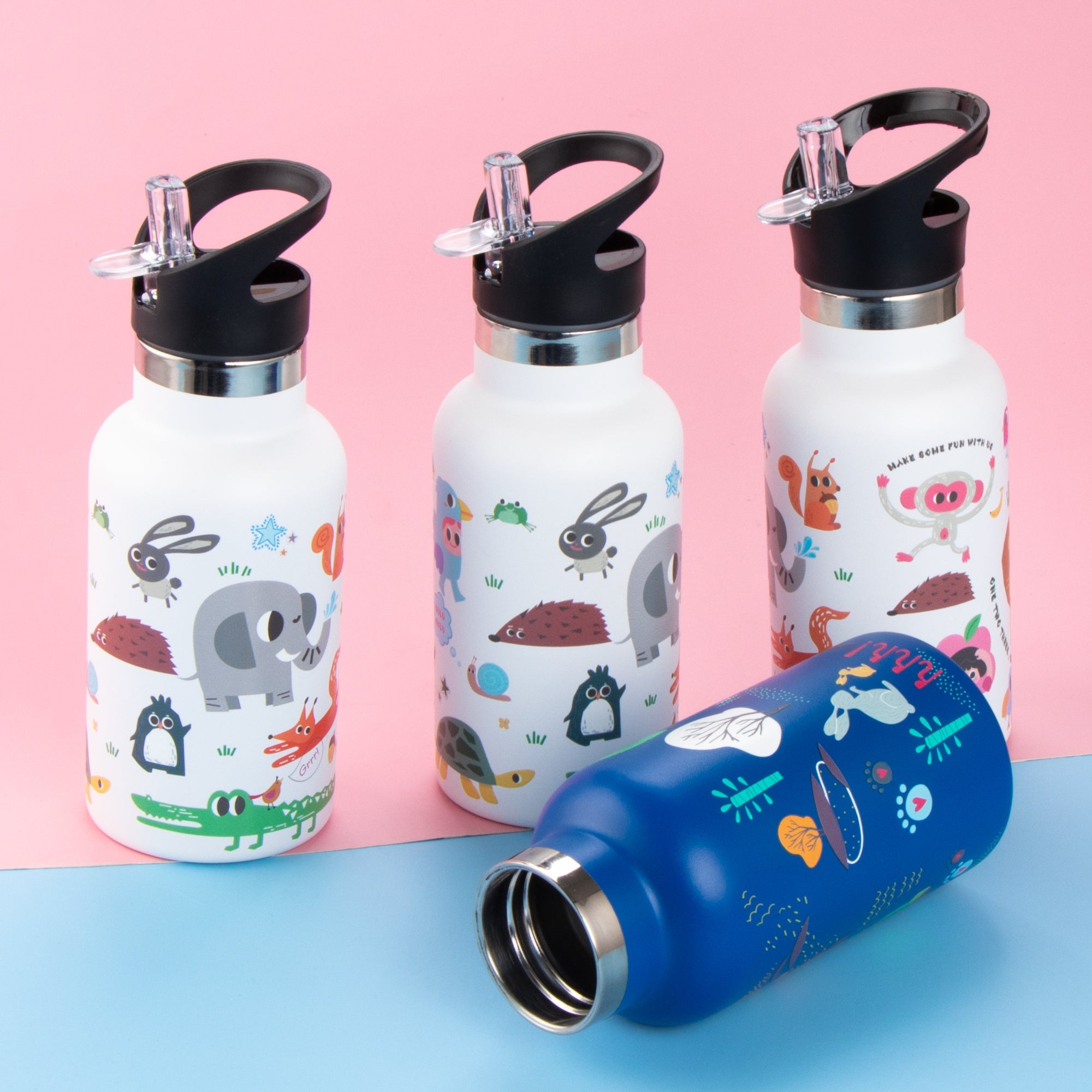 Girls Water Bottles for School, 14oz Kids Water Bottle Stainless Steel,  Insulate